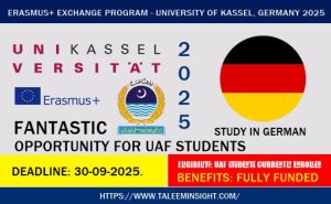 Read more about the article Erasmus Exchange Program University of Kassel Germany 2025