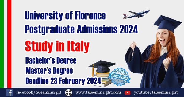 Read more about the article University of Florence 2024 Postgraduate Admissions